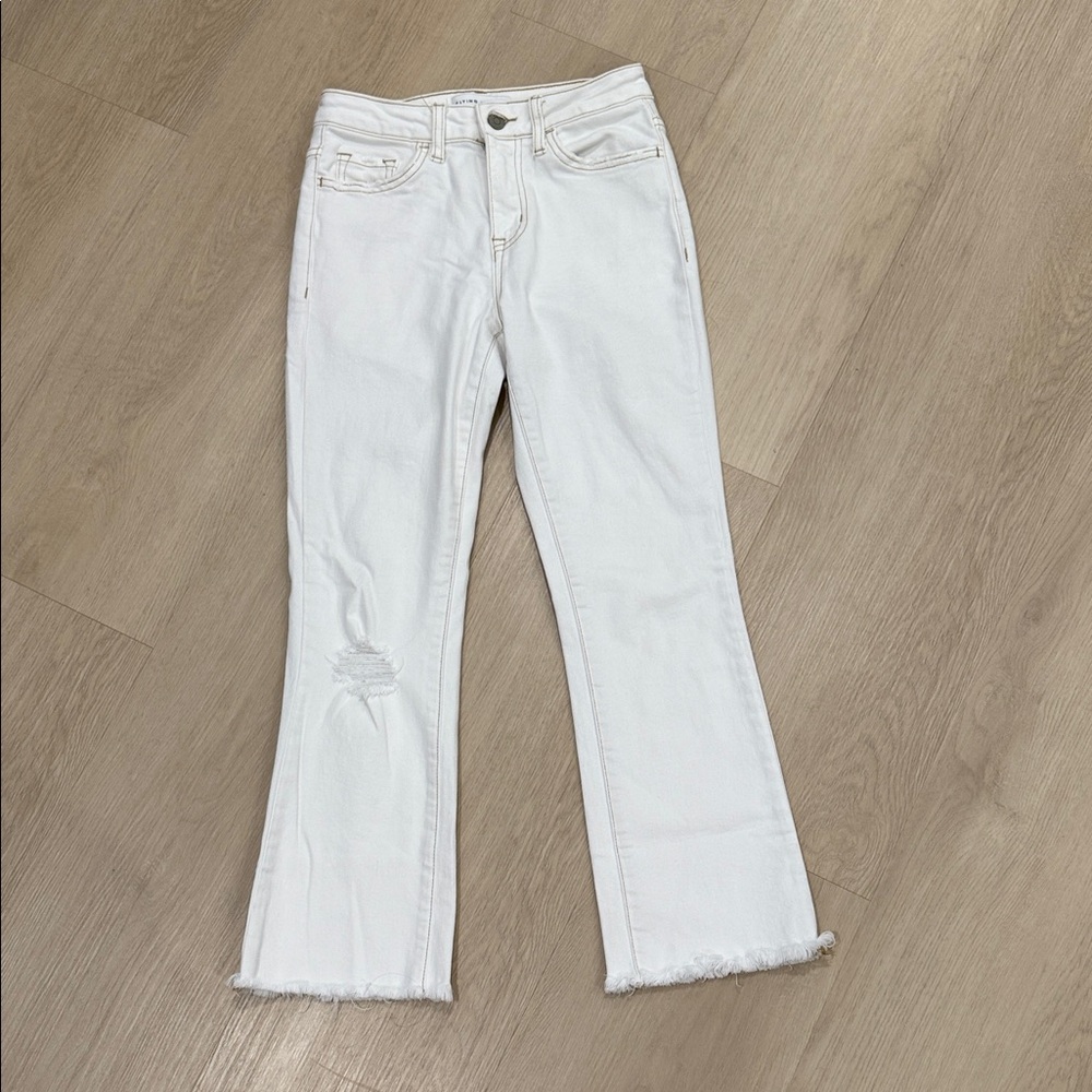 Flying Monkey White Flare Jeans